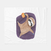 Couverture Polaire Halloween paresse, citrouille, chauve-souris, arai (Devant (Horizontal))