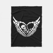 Couverture Polaire Halloween Pregnant Baby Skeleton Saison Éffrayante (Devant)