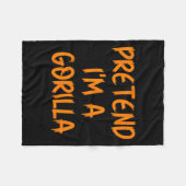 Couverture Polaire Halloween Pretend I'm A Gorilla Costume Lazy Kids (Devant (Horizontal))