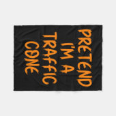 Couverture Polaire Halloween Pretend I'm A Traffic Cone Costume Lazy (Devant (Horizontal))