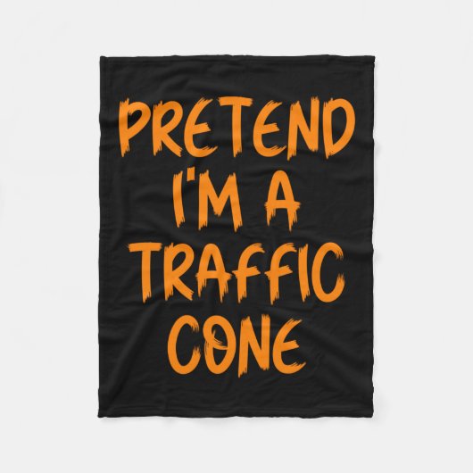 Couverture Polaire Halloween Pretend I'm A Traffic Cone Costume Lazy (Devant)