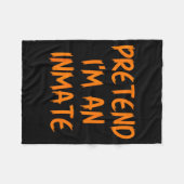 Couverture Polaire Halloween Pretend I'm An Inmate Costume Lazy Kids  (Devant (Horizontal))