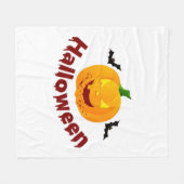 Couverture Polaire Halloween sanglant (Devant (Horizontal))