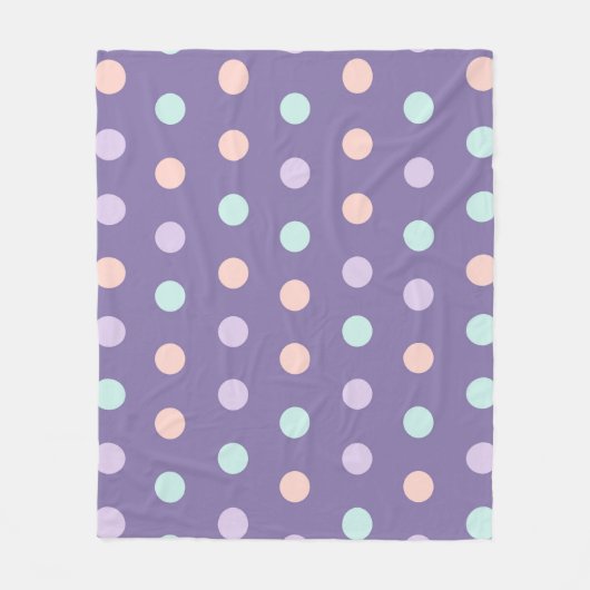 Couverture Polaire Halloween sans couture motif avec isolat pois (Devant)