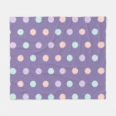 Couverture Polaire Halloween sans couture motif avec isolat pois (Devant (Horizontal))