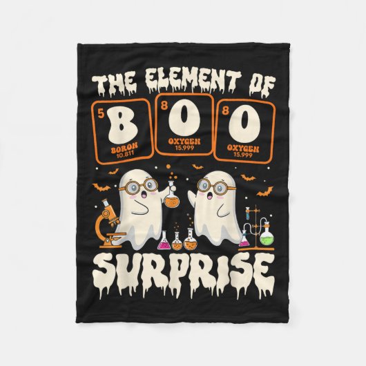 Couverture Polaire Halloween Science Ghost Teacher The Element Of Sur (Devant)