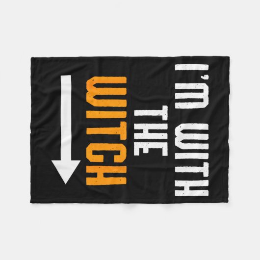 Couverture Polaire Halloween Shirts For Men I'm With The Witch Funny (Devant (Horizontal))