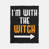 Couverture Polaire Halloween Shirts For Men I'm With The Witch Funny (Devant)