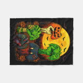 Couverture Polaire Halloween Skeleton Zombie Mummy Gaming Controller  (Devant (Horizontal))