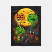 Couverture Polaire Halloween Skeleton Zombie Mummy Gaming Controller (Devant)
