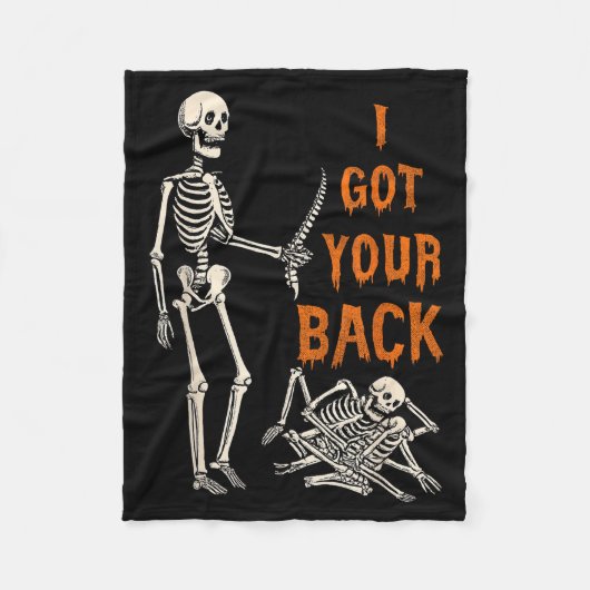 Couverture Polaire Halloween Skeletons Ive Got Your Back Costume Men (Devant)