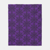 Couverture Polaire Halloween Spider Webs sur violet (Devant)