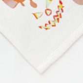 Couverture Polaire Halloween squelette éffrayant (Coin)
