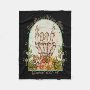 Couverture Polaire Halloween Squelette Sèche Os Arrivent Bible Vers