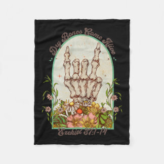 Couverture Polaire Halloween Squelette Sèche Os Arrivent Bible Vers