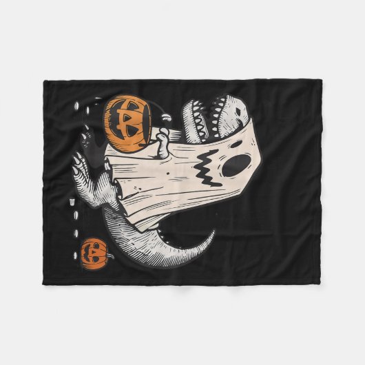 Couverture Polaire Halloween T-rex Dinosaur Sokysaurus Rex Garçons En (Devant (Horizontal))