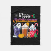 Couverture Polaire Halloween Thanksgiving Noël Joyeux Hallomerci (Devant)