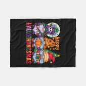 Couverture Polaire Halloween Thanksgiving Noël Joyeux Hallomerci (Devant (Horizontal))