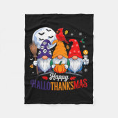 Couverture Polaire Halloween Thanksgiving Noël Joyeux Hallomerci (Devant)
