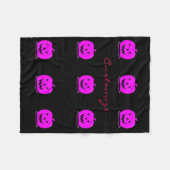 Couverture Polaire Halloween Thunder_Cove de Jack rose olantern (Devant (Horizontal))