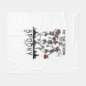 Couverture Polaire Halloween Tis The Season To Spooky Dancing Skeleto (Devant (Horizontal))