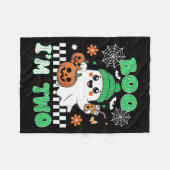 Couverture Polaire Halloween Two Birthday Boo Im Two Groovy Birthday  (Devant (Horizontal))