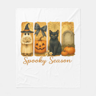 Couverture Polaire Halloween vintage saison chère aux esprits, fantôm