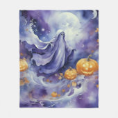 Couverture Polaire Halloween violet (Devant)