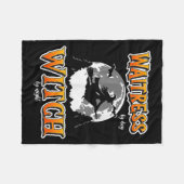 Couverture Polaire Halloween Waitress Witch, Funny Cute Restaurant Se (Devant (Horizontal))