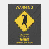 Couverture Polaire Halloween Zombie (Devant)