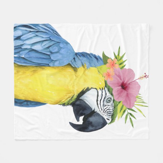 Couverture Polaire Halo tropical - Perroquet (Devant (Horizontal))