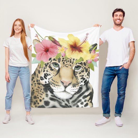 Couverture Polaire Halo tropical | Sweet Cheetah (En situation)
