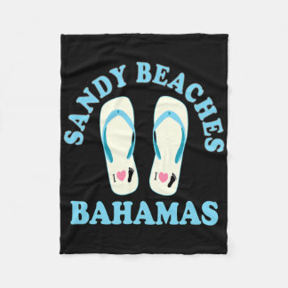Couverture Polaire Hamas Vacances Plages de Sable J'Aime Tongs Coeur