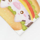 Couverture Polaire Hamburger de vache adorable (Coin)