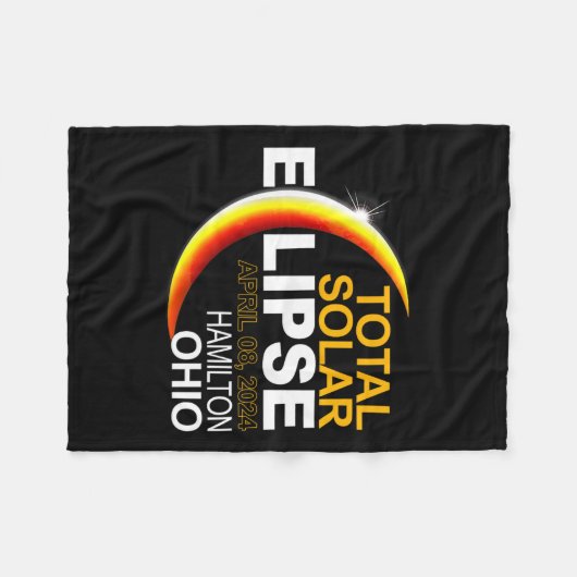 Couverture Polaire Hamilton 2024 Solar Eclipse 2024 040824 Eclipse (Devant (Horizontal))