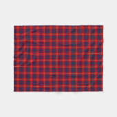 Couverture Polaire Hamilton Clan Bright Blue et Red Tartan (Devant (Horizontal))