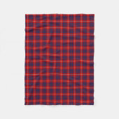 Couverture Polaire Hamilton Clan Bright Blue et Red Tartan (Devant)