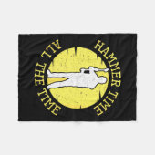 Couverture Polaire Hammer Time All The Time Funny Construction Manage (Devant (Horizontal))