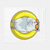 Couverture Polaire Hamster at Swimming with Swim ring (Devant (Horizontal))