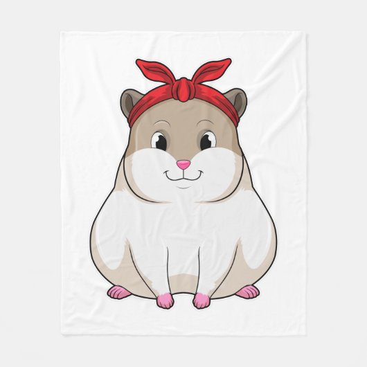 Couverture Polaire Hamster avec Bandana (Devant)