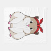 Couverture Polaire Hamster avec Bandana (Devant (Horizontal))