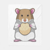Couverture Polaire Hamster avec biscuit (Devant)