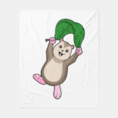 Couverture Polaire Hamster avec parachute (Devant)