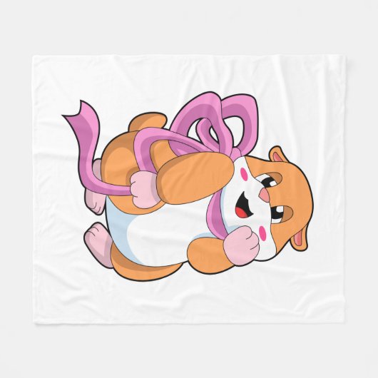 Couverture Polaire Hamster avec ruban (Devant (Horizontal))