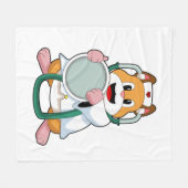 Couverture Polaire Hamster comme docteur avec Stethoscope.PNG (Devant (Horizontal))