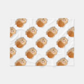 Couverture Polaire Hamster mou avec illustration biscuit cadeau (Devant (Horizontal))