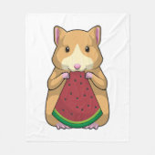 Couverture Polaire Hamster with Watermelon (Devant)