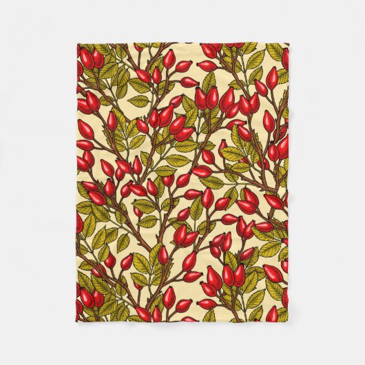 Couverture Polaire hanches roses, rouge, vert, jaune (Devant)