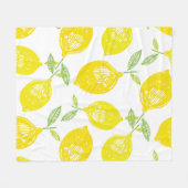 Couverture Polaire Hand drawn doodle tropical fruit pattern backgroun (Devant (Horizontal))