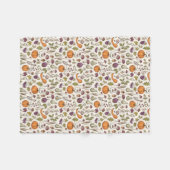 Couverture Polaire Hand-Drawn Engraving Style Fall Vegetable (Devant (Horizontal))